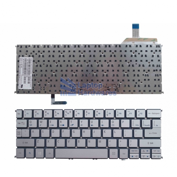 Keyboard for ACER S7 S7-191 S7-192 US Silver With backlight