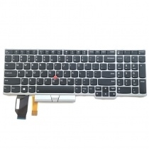 Keyboard for Thinkpad E580 E585 E590 E595 Silver Backlit