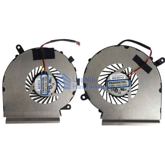 CPU & GPU Fan for MSI GE62 GE72 PE60 PE70 GL62 PAAD06015SL N302