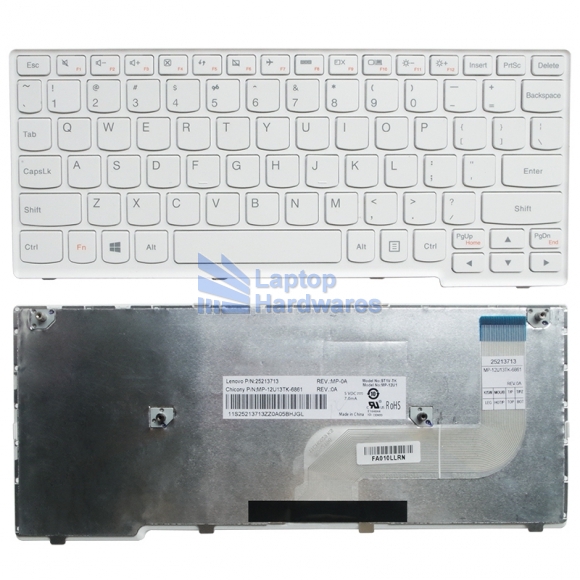 Keyboard for Lenovo Ideapad S215 S215T Flex 10G White